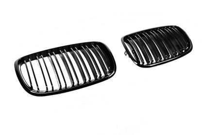 Kidneys M-Look V2 (Gloss Black) for BMW X6 E-71 2008-2014 - image 4