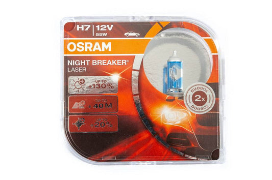 Headlight bulb Osram H7 55W Night Breaker Laser 130% 64210NBL - Reelken Auto