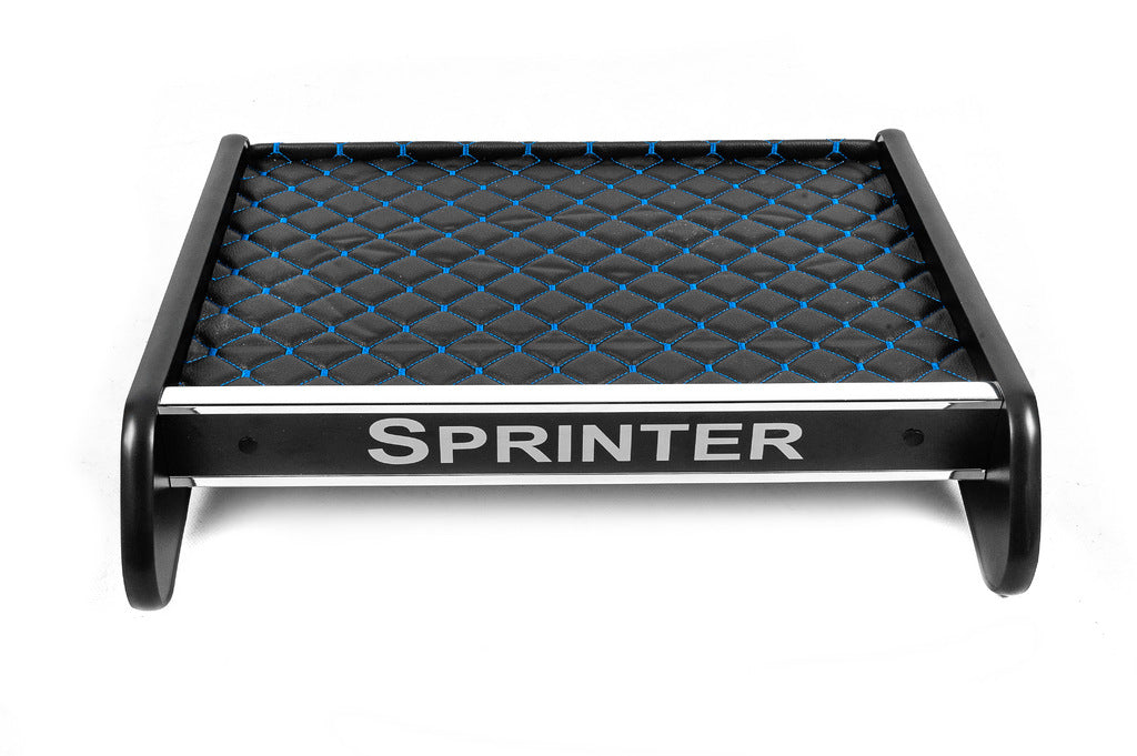 Dashboard Shelf (Black with Blue Stitching) for Mercedes Sprinter W907/W910 2018- - image 1