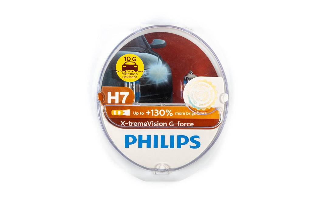 Headlight bulb Philips H7 55W 12972XVG X-treme Vision G-Force +130% - Reelken Auto