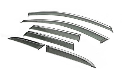 Window Deflectors with Chrome Trim Niken Luxury (6 pcs) for Volvo XC60 2017- - image 2