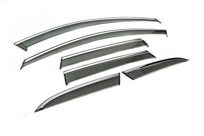 Window Deflectors with Chrome Trim Niken Luxury (6 pcs) for Volvo XC60 2017- - image 3