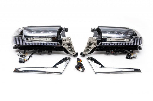 Headlights 2016+ (Bugatti) for Toyota Land Cruiser 200 - Reelken Auto