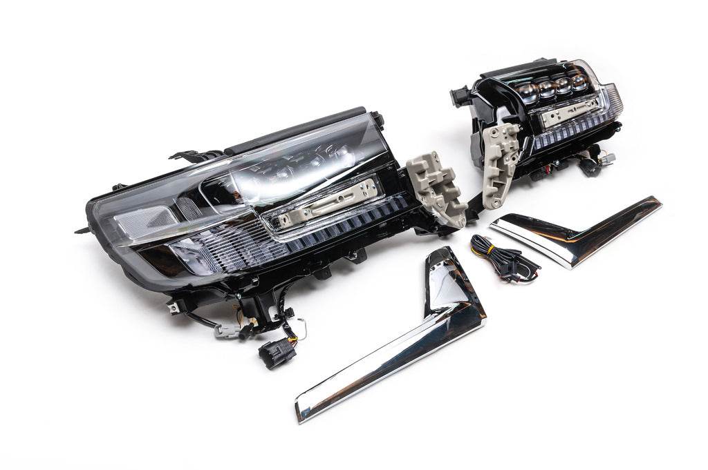 Headlights 2016+ (Bugatti) for Toyota Land Cruiser 200 - Reelken Auto