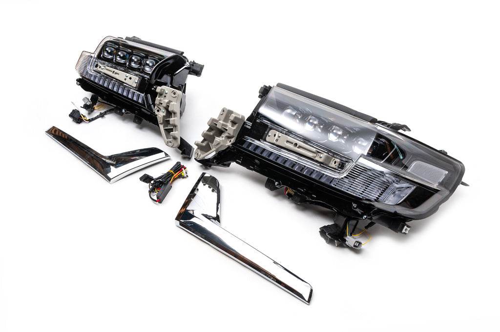Headlights 2016+ (Bugatti) for Toyota Land Cruiser 200 - Reelken Auto