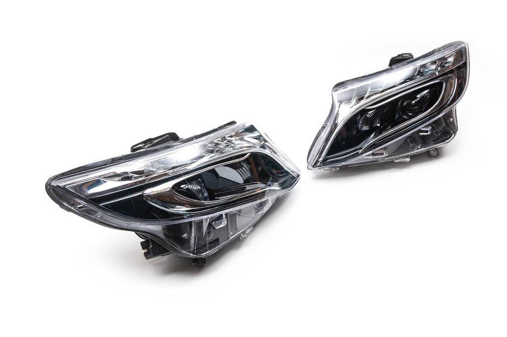 LED headlights (V-class design 2 pcs) for Mercedes Vito / V-class W447 2014↗ year - Reelken Auto