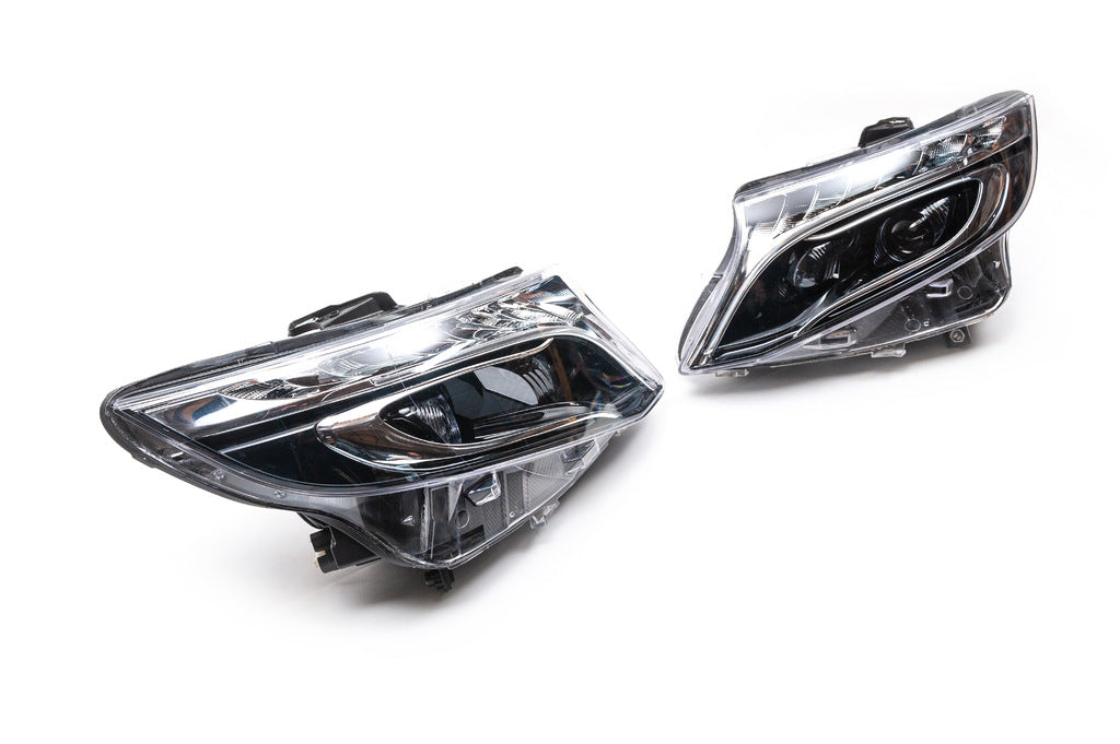 Front headlights V-Class design LED (for Vito, set of 2) for Mercedes Vito/V-class W447 2014- - image 5