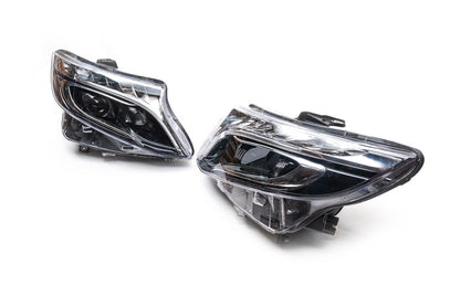 Front headlights V-Class design LED (for Vito, set of 2) for Mercedes Vito/V-class W447 2014- - image 6