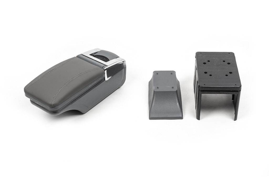 Universal armrest with cup holder (grey) - Reelken Auto