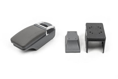 Universal armrest with cup holder (grey) - Reelken Auto