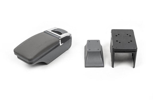 Universal armrest with cup holder (grey) - Reelken Auto