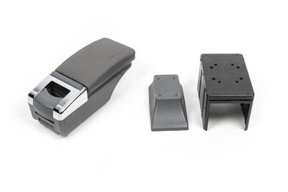 Universal armrest with cup holder (grey) - Reelken Auto