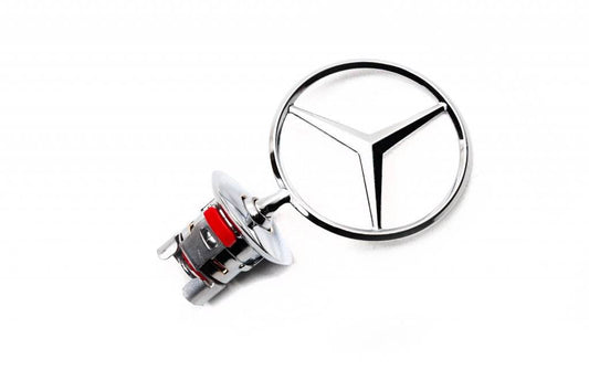 Sight emblem without inscription (for E-class) for Mercedes E-class W124 1984-1997 - Reelken Auto