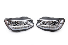 Front headlights with LED daytime running lights 2015-2019 (Silver, 2 pcs) for Volkswagen T6 2015-2024 - image 2