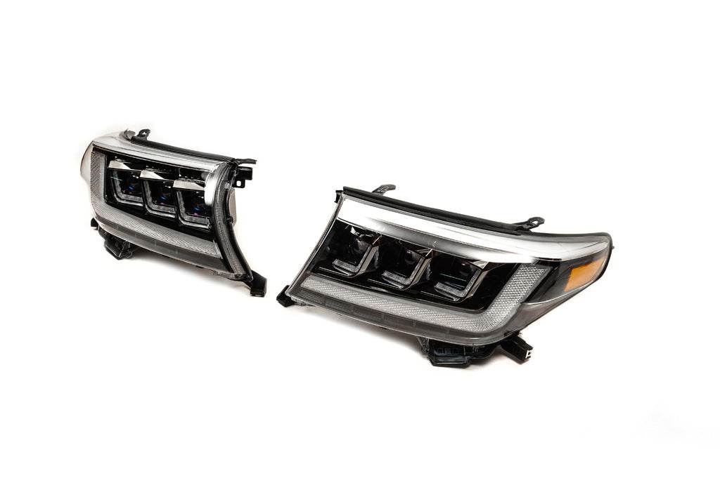 Front lights 2007-2014 (Bugatti) for Toyota Land Cruiser 200 - Reelken Auto