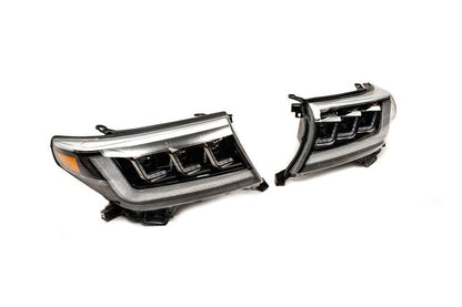 Front lights 2007-2014 (Bugatti) for Toyota Land Cruiser 200 - Reelken Auto
