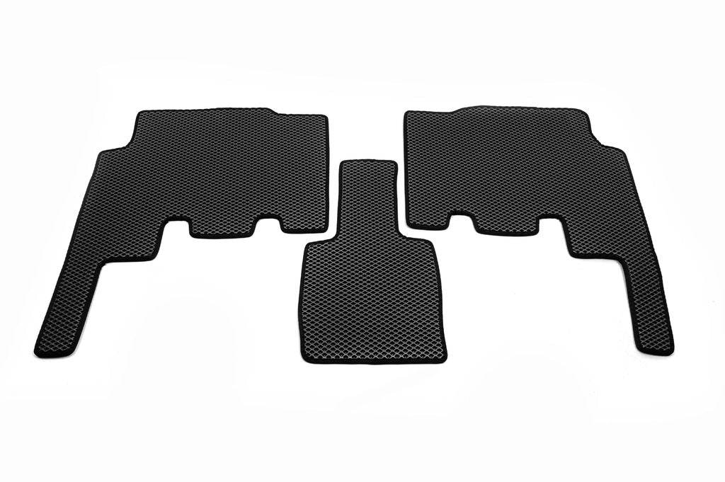 Floor mats (3 rows, EVA, black) for Chrysler Voyager 2001-2007 - Reelken Auto