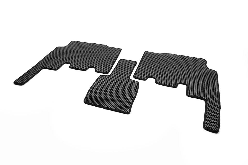 Floor mats (3 rows, EVA, black) for Chrysler Voyager 2001-2007 - Reelken Auto