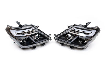 Front Headlights 2010-2020 (2 Lenses) for Nissan Patrol Y62 2010-2024 - image 2