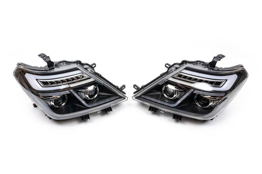 Front lights 2010-2020 (2 lenses) for Nissan Patrol Y62 2010-2024 - Reelken Auto
