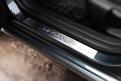 Door Sill Protectors OmsaLine (4 pcs, Stainless Steel) for Renault Megane IV 2016-2025 - image 1