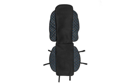 ECO seat cover and fabric (1 pc, Black with blue thread + fabric) - Reelken Auto