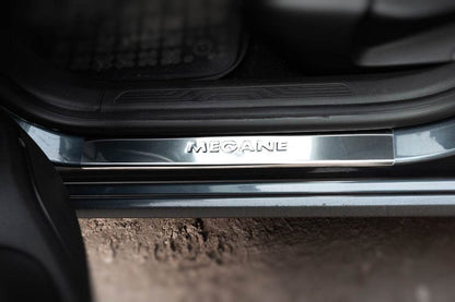 Carmos V2 sill plates (4 pcs., stainless steel) for Renault Megane IV 2016-2025 - Reelken Auto