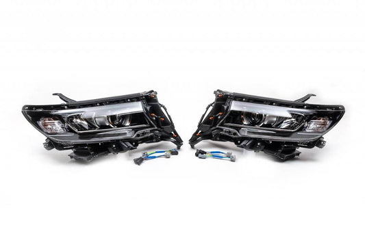 The front headlights LED (2017+, 2 PCs) for Toyota Land Cruiser Prado 150 - Reelken Auto