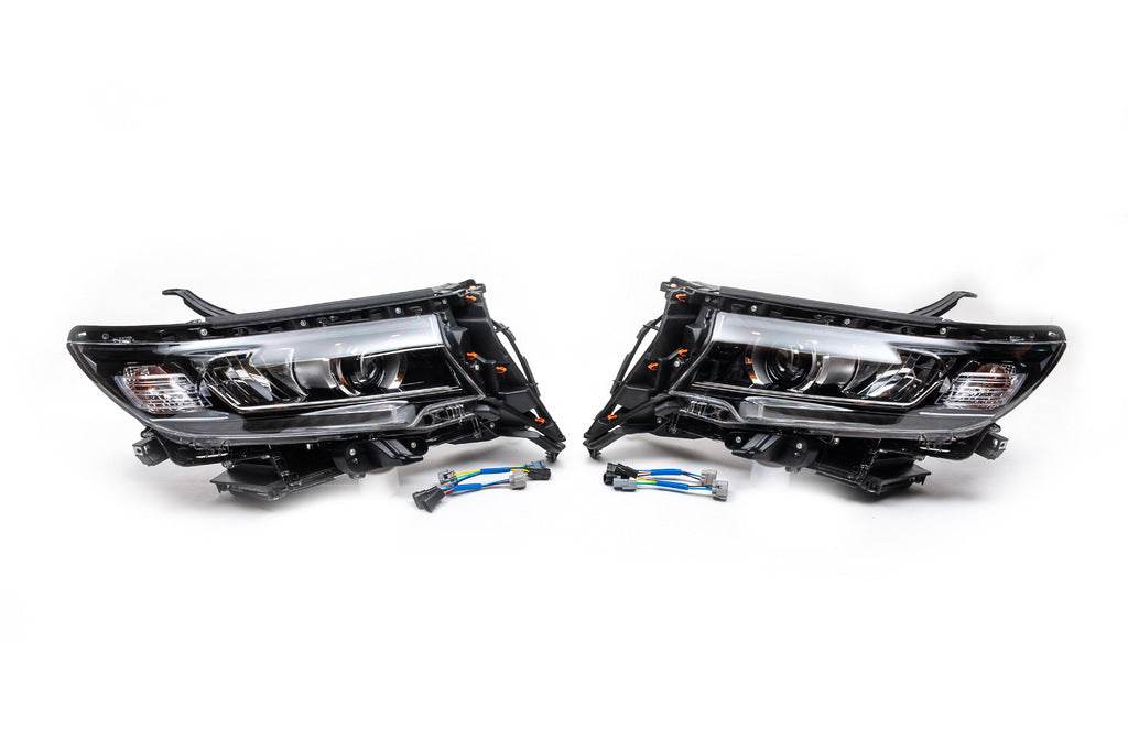 The front headlights LED (2017+, 2 PCs) for Toyota Land Cruiser Prado 150 - Reelken Auto