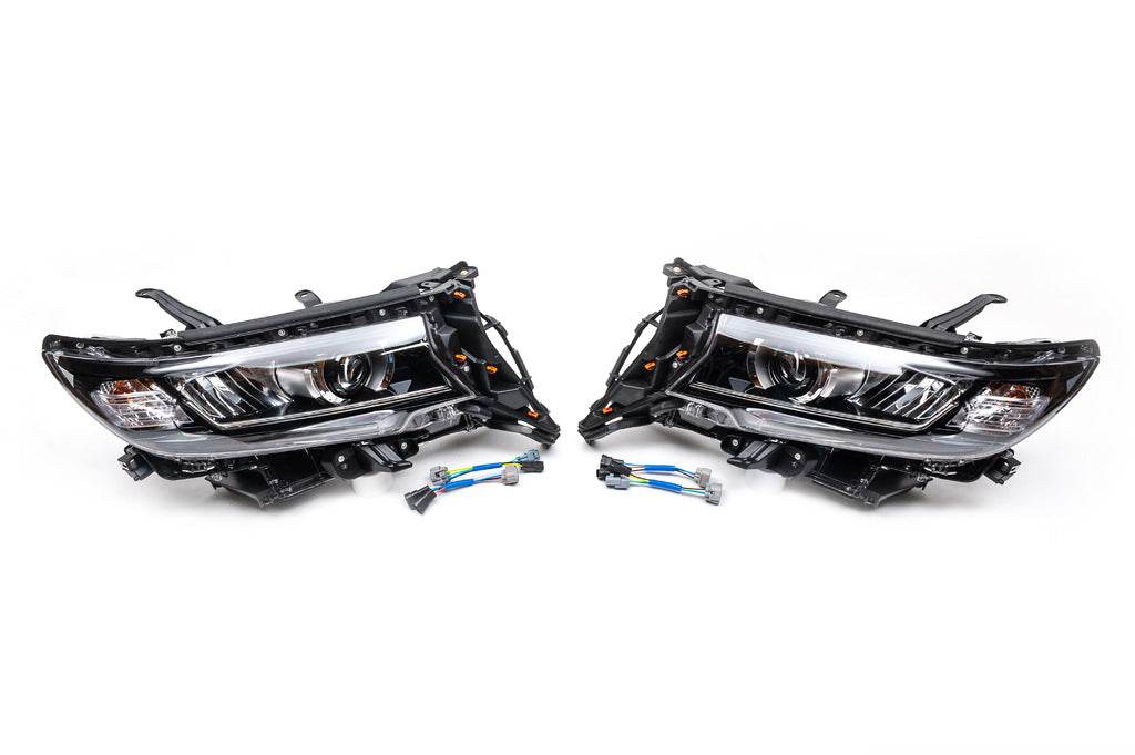 The front headlights LED (2017+, 2 PCs) for Toyota Land Cruiser Prado 150 - Reelken Auto