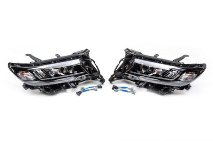 The front headlights LED (2017+, 2 PCs) for Toyota Land Cruiser Prado 150 - Reelken Auto