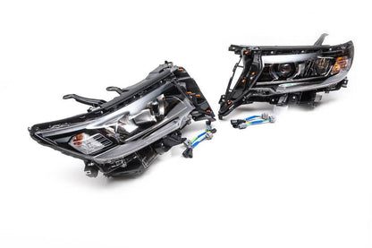 The front headlights LED (2017+, 2 PCs) for Toyota Land Cruiser Prado 150 - Reelken Auto