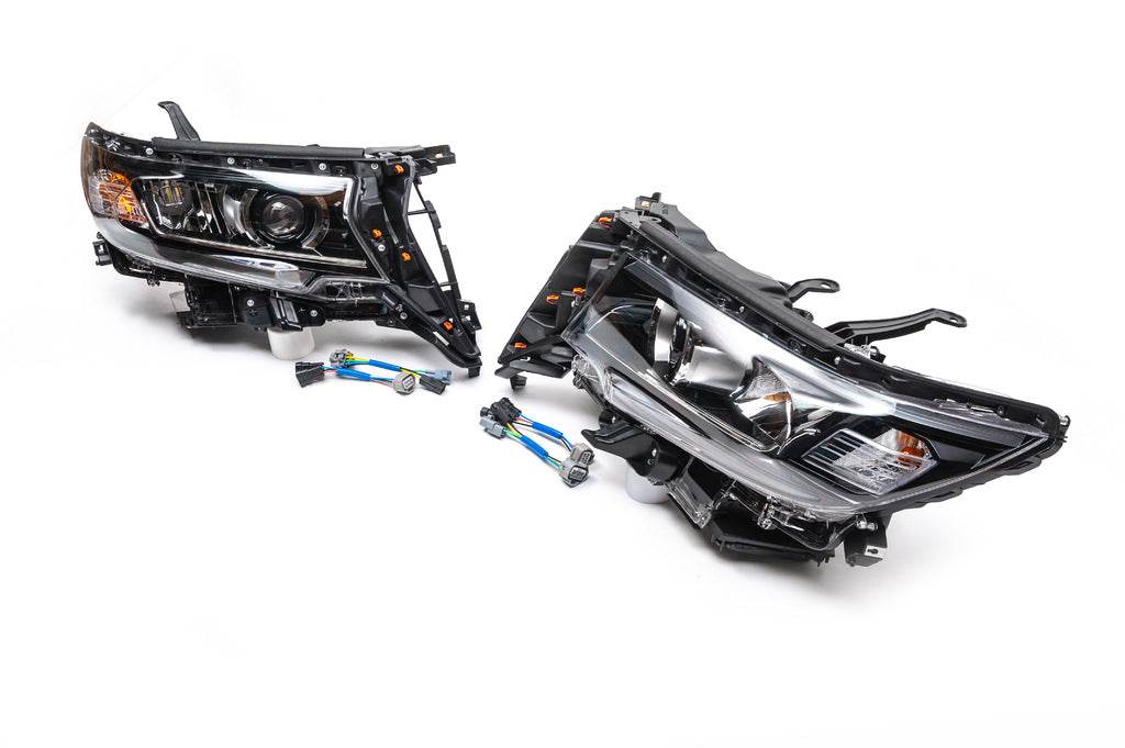 The front headlights LED (2017+, 2 PCs) for Toyota Land Cruiser Prado 150 - Reelken Auto