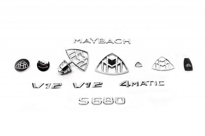 A set of Maybach emblems for Mercedes - Reelken Auto