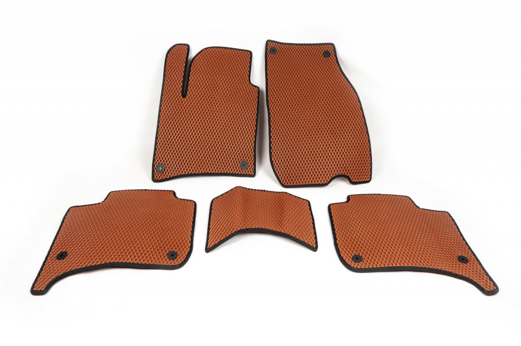 EVA Floor Mats (brick red) for Porsche Cayenne 2010-2017 - image 1