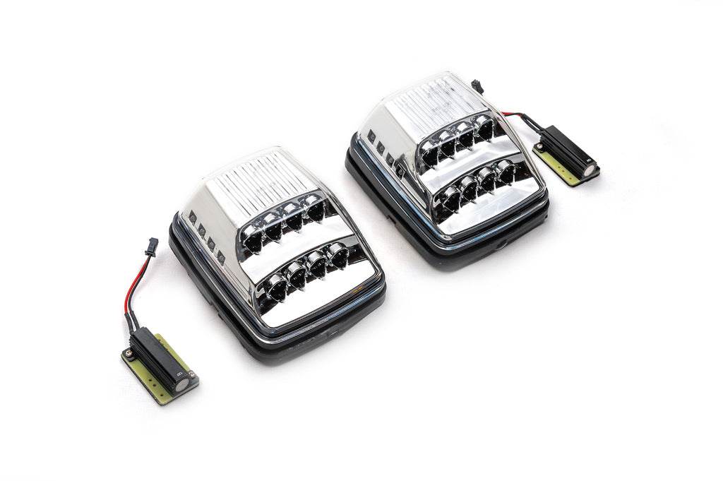 Turntables White Design (2 pcs) for Mercedes G class W463 1990-2018 - Reelken Auto