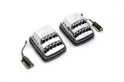 Turntables White Design (2 pcs) for Mercedes G class W463 1990-2018 - Reelken Auto