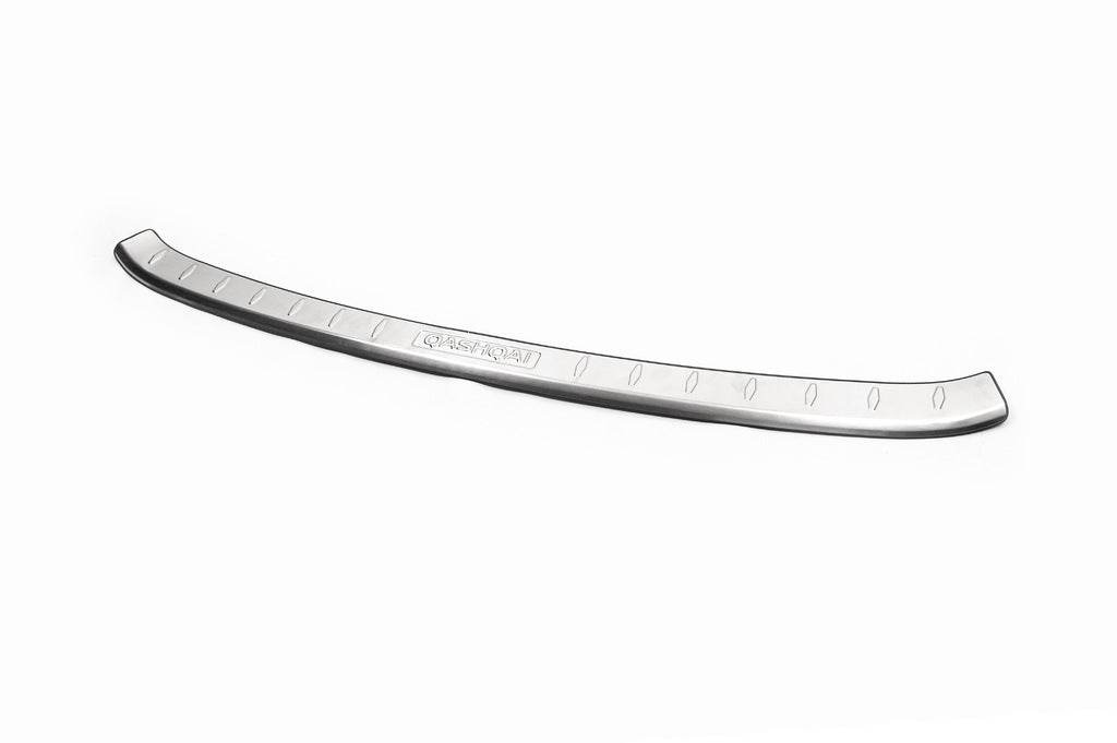 Cover on the rear bumper Libao (2014-2017, stainless steel) for Nissan Qashqai 2014-2021 - Reelken Auto