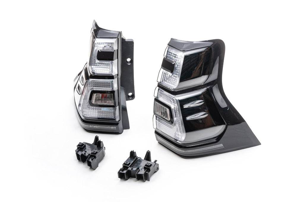 BlackEdition V1 taillights (2017-2023, 2 pcs) for Toyota Land Cruiser Prado 150 - Reelken Auto