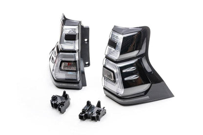BlackEdition V1 taillights (2017-2023, 2 pcs) for Toyota Land Cruiser Prado 150 - Reelken Auto