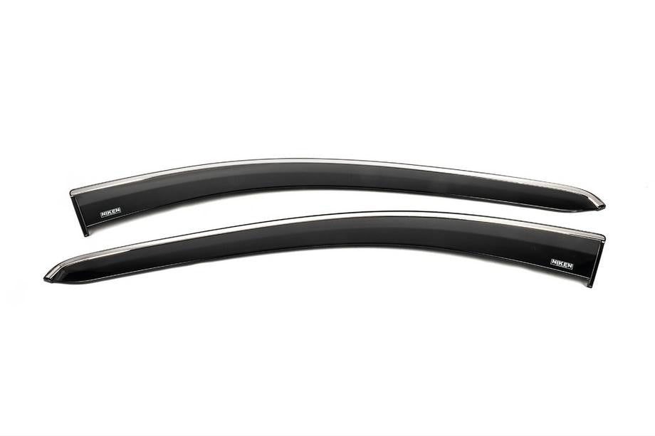 Window Deflectors with Chrome Trim (2 pcs, Niken) for Ford Connect 2021- - image 1