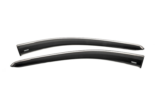 Window Deflectors with Chrome Trim (2 pcs, Niken) for Volkswagen Caddy 2020- - image 1