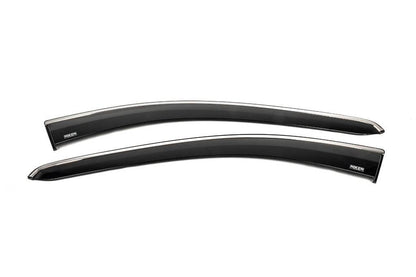 Windbreakers with chrome (2 pcs, Niken) for Volkswagen Caddy 2020↗ - Reelken Auto
