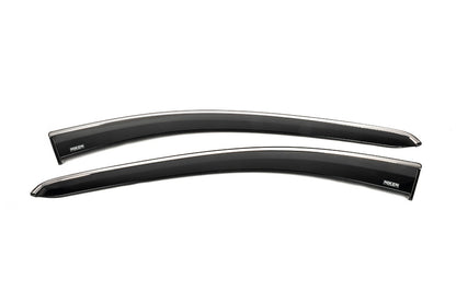 Window Deflectors with Chrome Trim (2 pcs, Niken) for Volkswagen Caddy 2020- - image 1