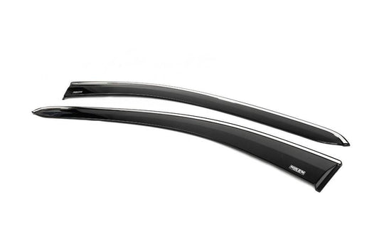 Windbreakers with chrome (2 pcs, Niken) for Volkswagen Caddy 2020↗ - Reelken Auto