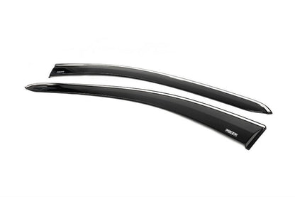 Windbreakers with chrome (2 pcs, Niken) for Ford Connect 2021- year - image 2