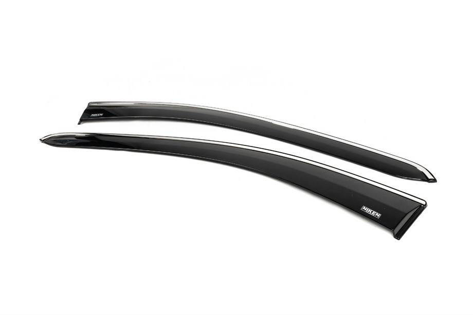Window Deflectors with Chrome Trim (2 pcs, Niken) for Ford Connect 2021- - image 2