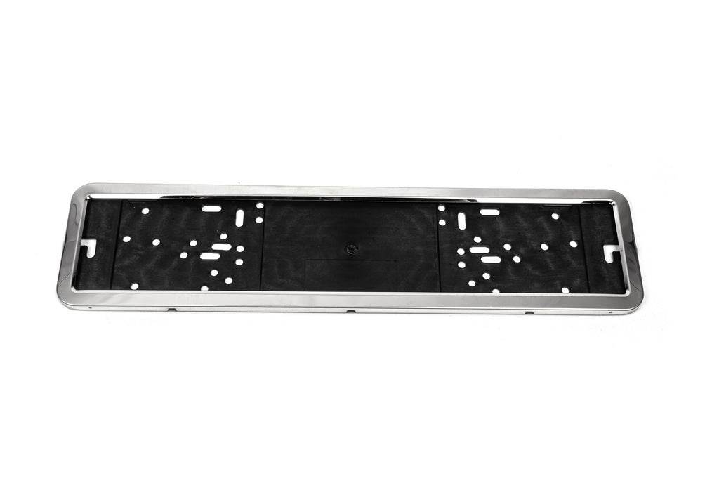 Frame for number chrome (1 pc, stainless steel) - Reelken Auto