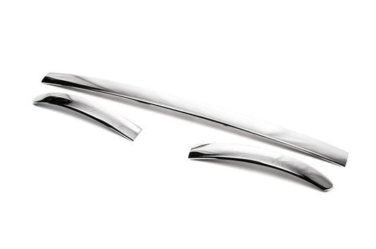 Rear bumper protector trim (2012↗, stainless steel, 3 pcs) for Fiat Linea 2006-2018 - image 2