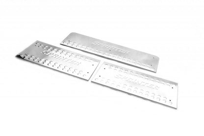 OmsaLine inner sills (3 pieces, stainless steel) for Mercedes Sprinter W901/902/903/904/905 1995-2006 - Reelken Auto